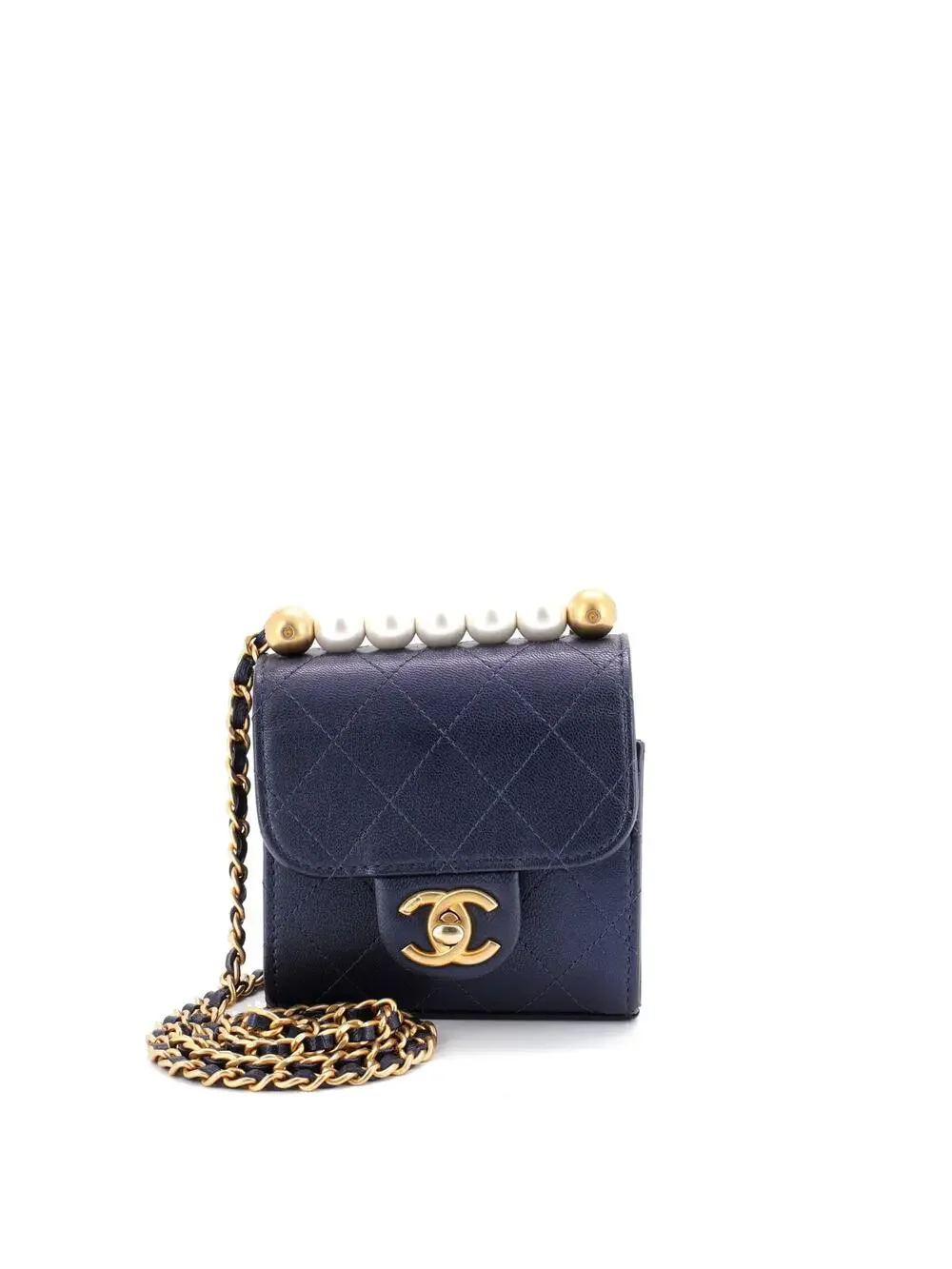 Chanel Chic Pearls Flap Clutch With #223604C30B